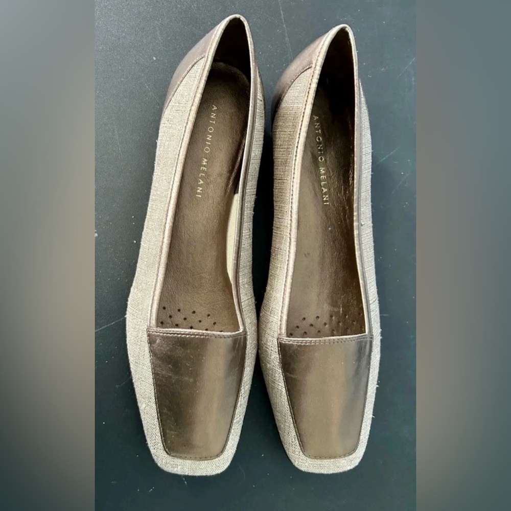 New Antonio melani shoes woman size 9 1/2 flats slip ons - Picture 2 of 6